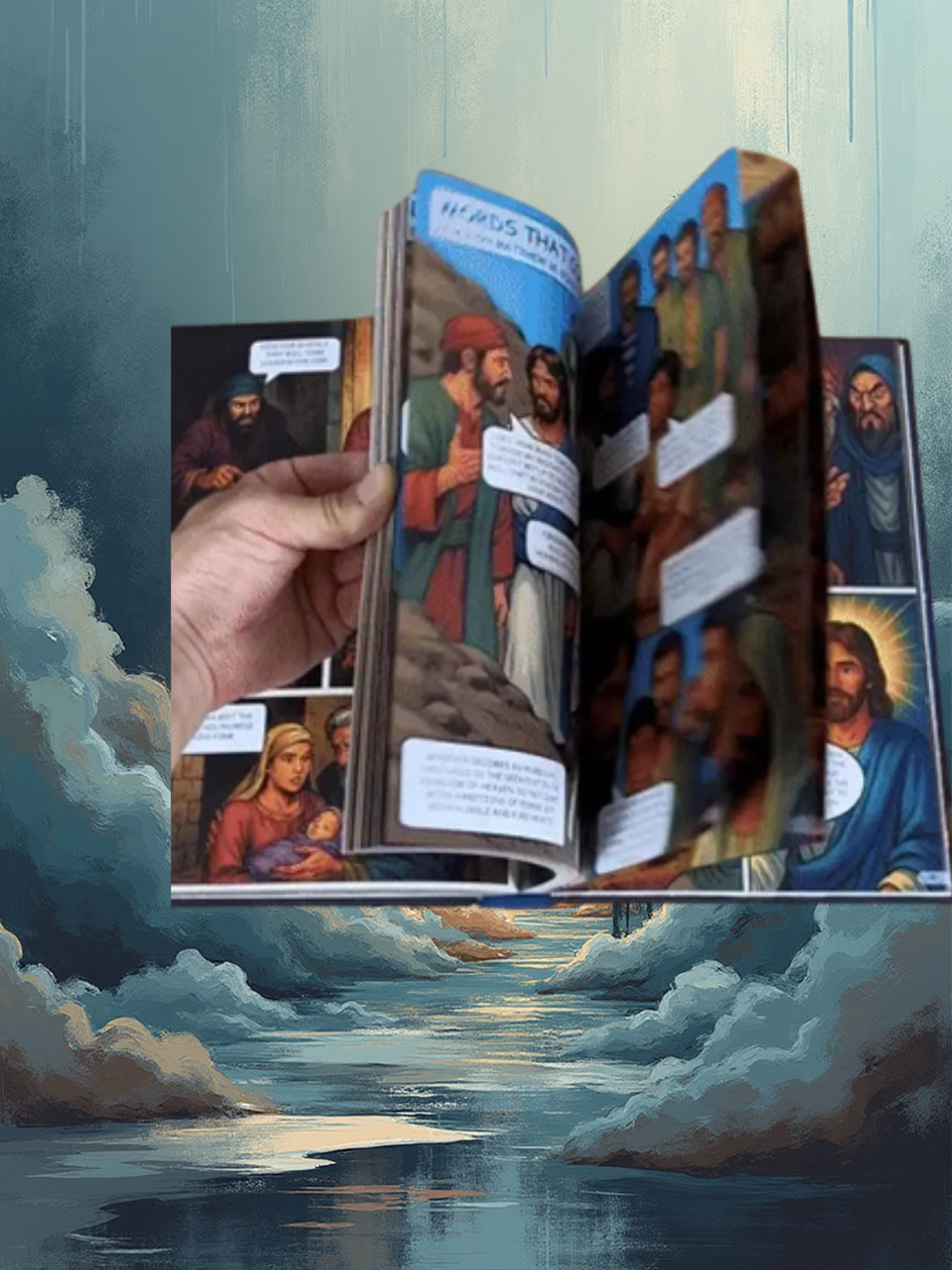 New Full-Color Illustrated Bible Comic Book, from Genesis to Revelation with Complete, Christian G